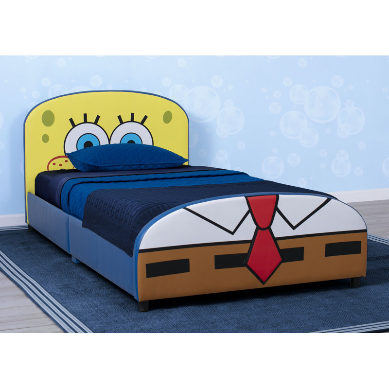 Delta Children SpongeBob SquarePants Upholstered Twin Panel Bed